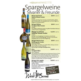 Spargelwein-Paket - 6 Weine zum Probierpreis